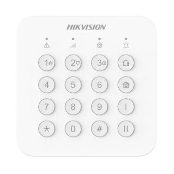Teclado inalámbrico con alarmas de pánico y emergencia para alarmas AX HOME --- DS-PK201B-WB