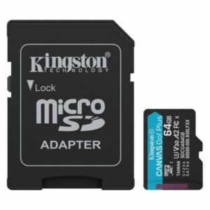Memoria Micro SD Kingston 64GB Clase10 UHS-I V30 200Mbs/100Mbs para uso general
