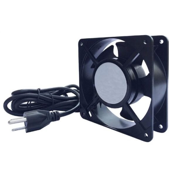 Ventilador para gabinete rack de pared, alimentación de 120V.