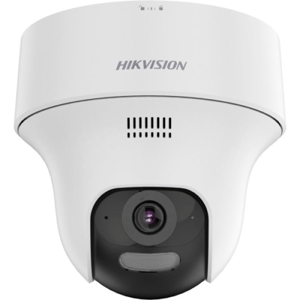 Cámara IP WiFi HikVision Domo PT 4MP, Compatible con Wi-Fi 6, IR 20m, luz blanca 15m, Micrófono y altavoz incorporados --- DS2CV1F43G2-LIDWF