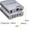 Extensor HDMI por cable Ethernet CAT5E Cat6 RJ45, transmisor, receptor, convertidor de audio y video para PC, portátil a monitor de TV.