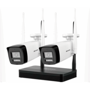 Kit de Cámaras IP WiFi HikVision 2 Cámara Bullet 2MP, 1 Grabador WiFi, Disco 512GB, Incluye Fuente y Cable RJ45 --- NKS422W0H