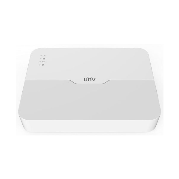 NVR UNIVIEW de 16 canales (8 físicos+8 POE), 1HDD 6TB, VGA/HDMI 80/64MBPS, 4K-REC --- NVR301-16X-P8