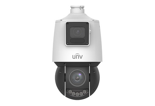 PTZ IP UNIVIEW con lente dual 4+4MP, Light Hunter, Zoom óptico 25X, IR 100m, con entradas y salidas de alarma y audio --- IPC94144SR-X25-F40C