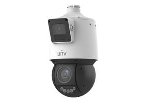 PTZ IP UNIVIEW con lente dual 4+4MP, Light Hunter, Zoom óptico 25X, IR 100m, con entradas y salidas de alarma y audio --- IPC94144SR-X25-F40C