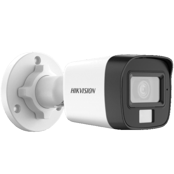 Cámara análoga HikVision Bullet 5MP, luz hibrida, micrófono integrado, IP67 para exteriores --- DS2CE16K0TLFS28