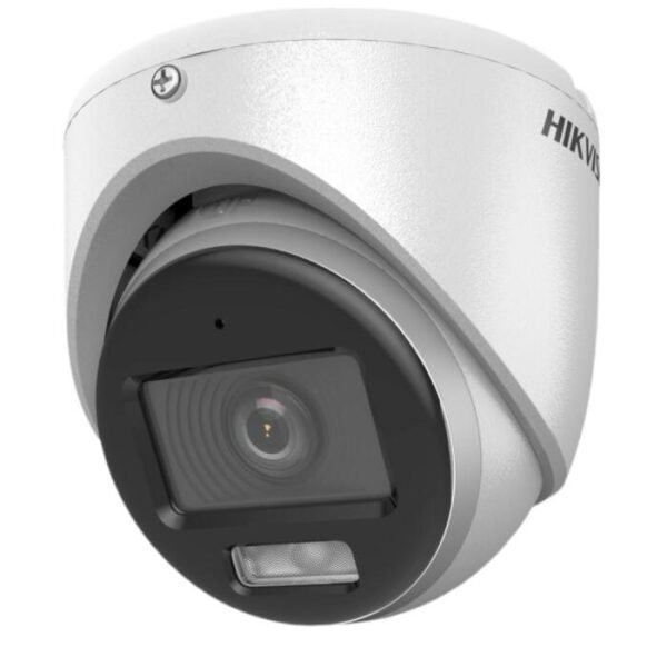 Cámara análoga HikVision Domo 2MP, ColorVu, luz hibrida, micrófono integrado, para interiores --- DS2CE70DF0T-LPFS28