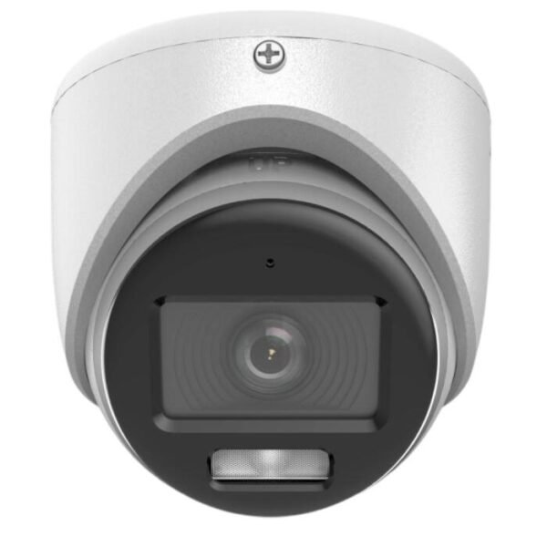 Cámara análoga HikVision Domo 5MP, ColorVu, luz hibrida, micrófono integrado, IP67 para exteriores --- DS2CE70KF0TLMFS28