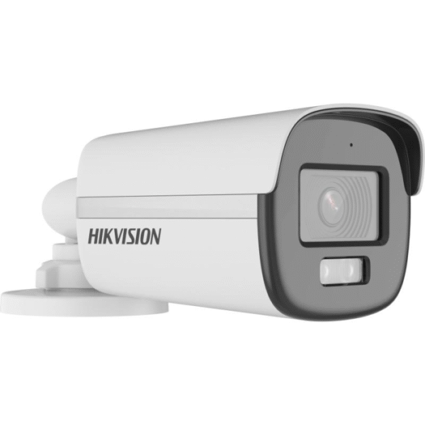 Cámara análoga HikVision Bullet 5MP, ColorVu, Dual light, micrófono integrado, IP67 para exteriores --- DS2CE12KF0T-LFS28