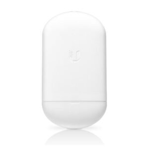 NanoStation AirMAX CPE hasta 450Mbps, 5GHz, con antena integrada de 13dBi, (No incluye adaptador PoE) --- LOCO5AC