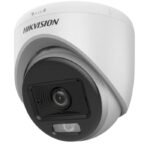 Cámara análoga HikVision Domo 2MP, ColorVu, Dual light, micrófono integrado, IP67 para exteriores --- DS2CE70DF0T-LMFS28