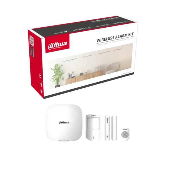 Kit de Alarma Dahua, WiFi o Ethernet, con periféricos de contacto y PIR --- ARC3000H-03-W2