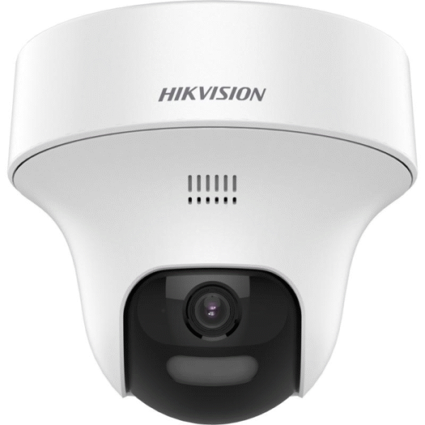 Cámara análoga hibrida HikVision PT 2MP, luz estroboscópica, sirena, micrófono integrado, IP67 para exteriores --- DS-2CE70D0T-PTLTS