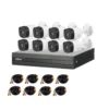 Kit de cámaras análogas Dahua (8 cámaras 2MP - B1A21), grabador XVR1B08-I, 8 cables BNC 18metros, disco duro y fuente de poder --- KIT1B08B1A21 (EN CAJA)