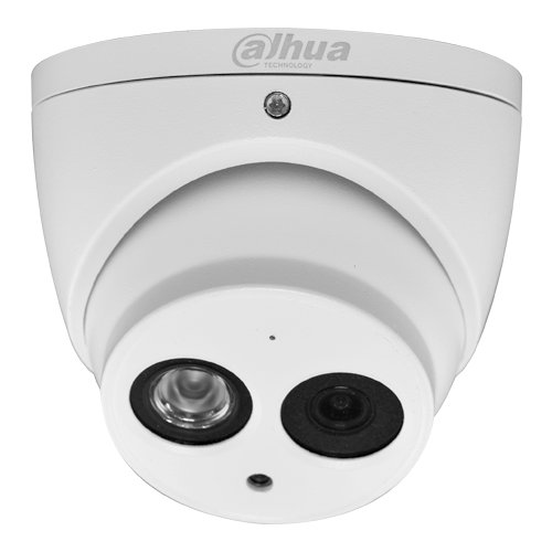 Cámara análoga Dahua Domo 2MP, micrófono integrado, IR 50m, IP67 para exteriores, carcasa-metal --- HAC-HDW1200EMN-A