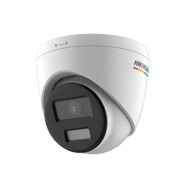 Cámara IP HikVision ColorVu Domo 2MP, micrófono integrado, protección IK08, IP67 --- DS-2CD1327G2H-LIU