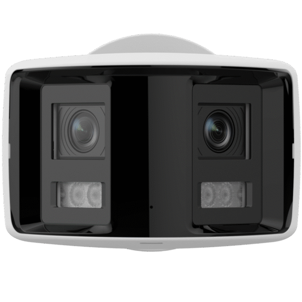 Cámara IP HikVision ColorVu Bullet 4MP, AcuSense (SMD), con doble lente angular 180 grados, sirenas de alarma/audio y luz estrobo, WDR, audio bidireccional, PoE, IP67 --- DS-2CD2T46G2P-ISU/SL
