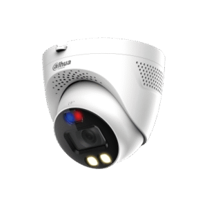 Cámara análoga Dahua TIOC Domo 5MP, Disuasión activa, salida de alarma-sirena y luz estrobo, Full Color, IP67 exteriores --- HAC-ME1509TQN-A-PV