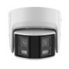 Cámara IP HikVision ColorVu Domo 4MP, AcuSense (SMD), con doble lente angular 180 grados, sirenas de alarma/audio y luz estrobo, WDR, audio bidireccional, PoE, IP67 --- DS-2CD2347G2P-LSUSL