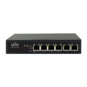 Switch PoE UNIVIEW, 4PoE + 2Puertos 10/100, 65Watts de potencia, soporta control de trafico, PoE extendido --- NSW2010-6T-POE-IN