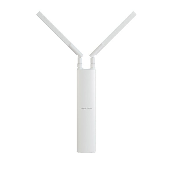 Access Point Ruijie-Reyee para Exteriores, WiFi5, diseño compacto con antenas, montaje en poste o pared, IP66. --- RG-RAP52-OD