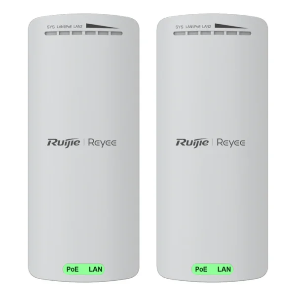 Antenas Punto a Punto Ruijie-Reyee para Exteriores, kit de 2 antenas emisor&receptor, transmite datos hasta 500m entre ambos puntos --- RG-EST100-E
