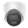 Cámara IP HikVision Domo 8MP, luz LED hibrida, micrófono integrado, IR 30m, PoE, IP67 --- DS-2CD1383G2-LIUF