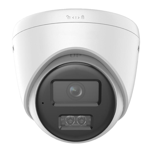 Cámara IP HikVision Domo 8MP, luz LED hibrida, micrófono integrado, IR 30m, PoE, IP67 --- DS-2CD1383G2-LIUF