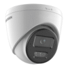 Cámara IP HikVision Domo 8MP, luz LED hibrida, micrófono integrado, IR 30m, PoE, IP67 --- DS-2CD1383G2-LIUF