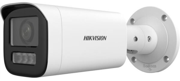 Cámara IP HikVision Bullet 6MP, lente Varifocal motorizado, luz LED hibrida, detección inteligente, micrófono integrado, PoE, IP67 --- DS2CD1663G2LIZU