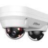 Cámara IP Dahua Domo 2X4MP, Smart Dual light, SMD Plus, Protección perimetral, PoE, entrada y salida de alarma, micrófono integrado, WDR, protección IK10 antivandálica e IP67 para exteriores --- IPC-HDBW2449F-AS-E2-IL