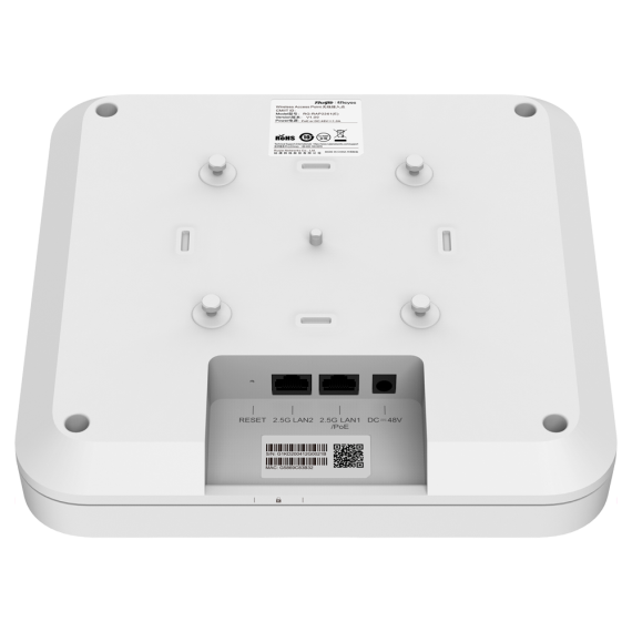 Access Point Ruijie-Reyee para Interiores, WiFi6, doble puerto multi-gigabit 802.11ax, AX6000, MU-MIMO  --- RG-RAP2260H