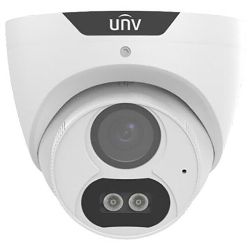 Cámara análoga Uniview Domo 2MP, ColorHunter, micrófono integrado, IP67 para exteriores, carcasa-metal --- UAC-T122-AF28M-W