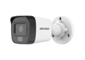 Cámara análoga HikVision Bullet 2MP, Luz híbrida, micrófono integrado, IP67 para exteriores --- DS-2CE16D0T-LPFS