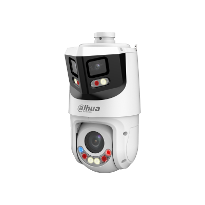 PTZ IP Dahua TIOC Dual Panorámica 8+4MP, Smart Dual Light, IAs Protección perimetral, Zoom óptico 25X, IR 100m, PoE — SDT4E425-8P-GB-APV1